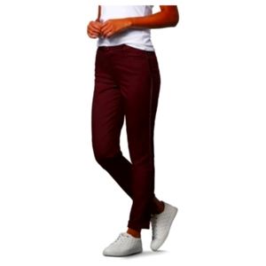 Women's Burgundy Chino Pants